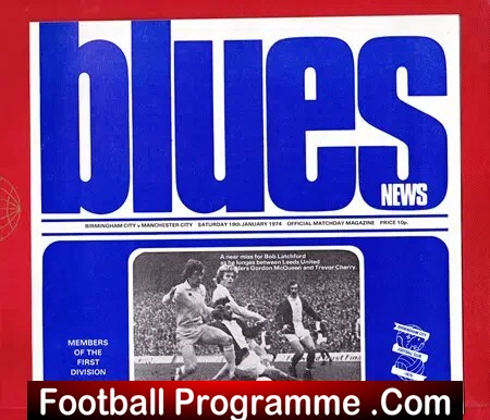Birmingham City v Manchester City 1974