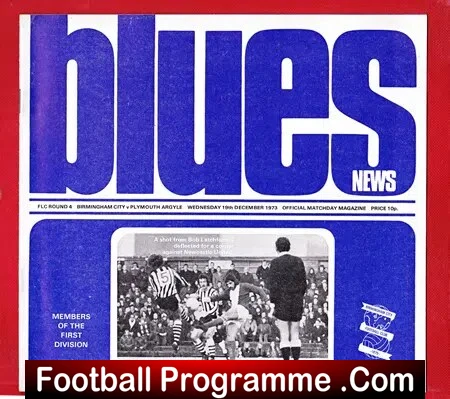 Birmingham City v Plymouth Argyle 1973