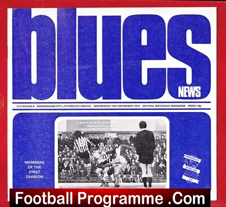 Birmingham City v Plymouth Argyle 1973
