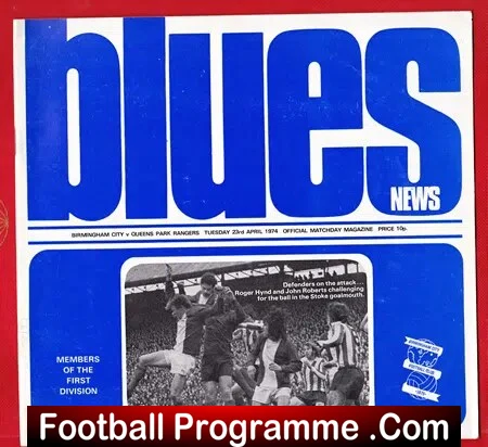 Birmingham City v QPR 1974