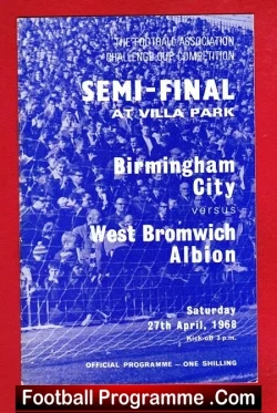Birmingham City v WBA 1968 – FA Cup Semi Final at Aston Villa