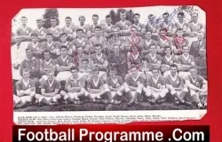Birmingham Football Team Squad Signed Picture 1950s - football memorabilia