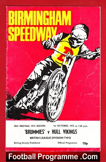 Birmingham Speedway v Hull 1973