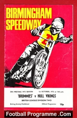 Birmingham Speedway v Hull 1973