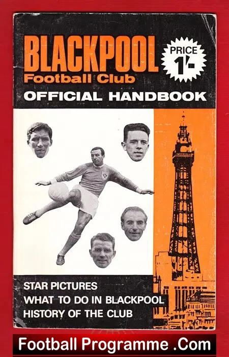 Blackpool Official Supporters Handbook 1968 – 1969