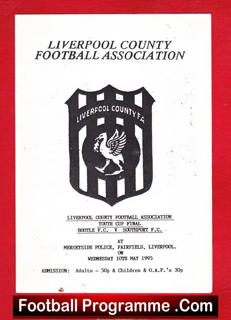 Bootle v Southport 1995 – Liverpool County Youth Cup Final