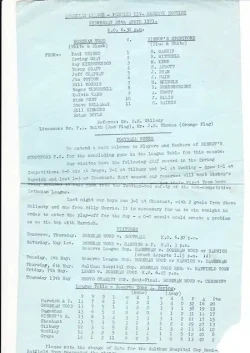 Boreham Wood v Bishops Stortford 1971 – Reserves Match