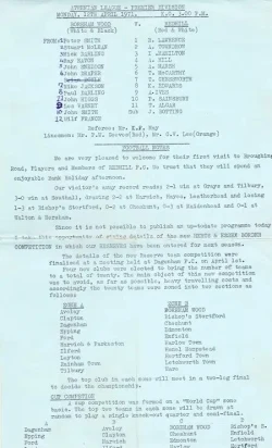 Boreham Wood v Redhill 1971 – Athenian League