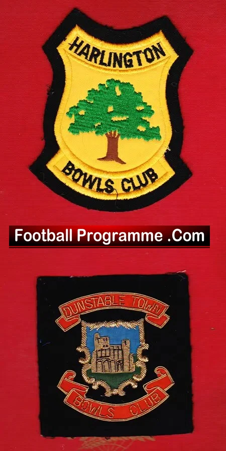 Bowls Patches Badges – Dunstable Town – Harlington Bowls Club
