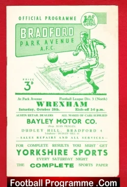 Bradford Park Avenue v Wrexham 1957