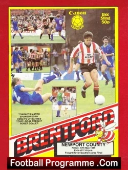 Brentford v Newport County 1985 – Southern Cup Final