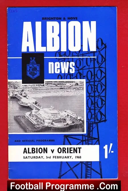 Brighton Hove Albion v Orient 1968