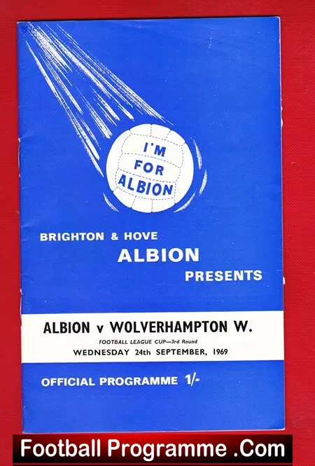 Brighton Hove Albion v WBA 1969