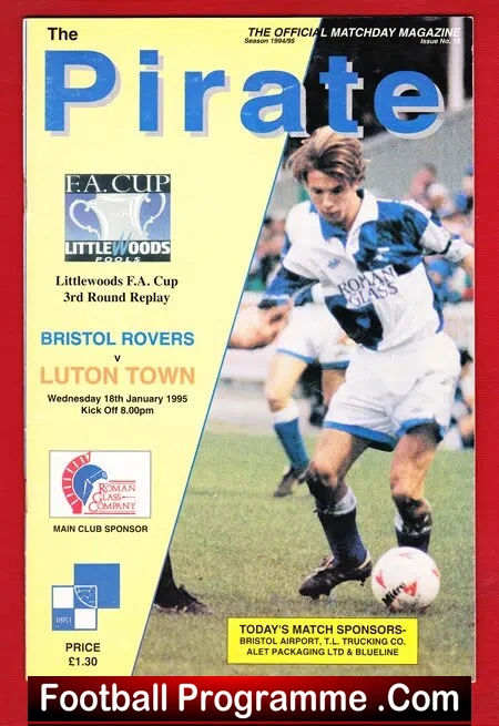 Bristol Rovers v Luton Town 1995 – Last Game FAC at Twerton Park
