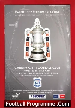 Cardiff City v Bristol City 2010 – First FAC Match New Stadium