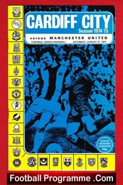 Cardiff City v Manchester United 1974