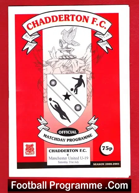 Chadderton v Manchester United 2000 – Under 19 Match U19