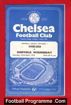 Chelsea v Sheffield Wednesday 1955 – Champions Title Decider
