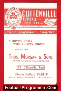 Cliftonville v Crusaders 1960 – Ireland Irish Football