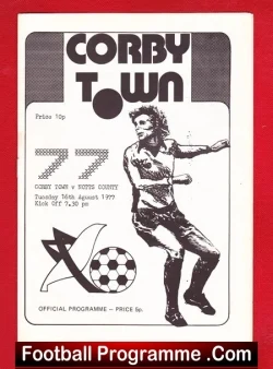 Corby Town v Notts County 1977