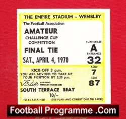 Dagenham v Enfield 1970 – Amateur Cup Final Football Ticket