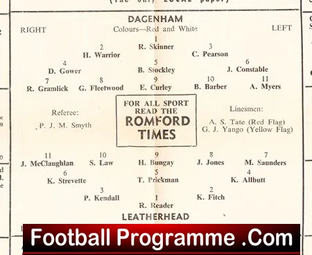 Dagenham v Leatherhead 1959