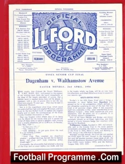 Dagenham v Walthamstow Avenue 1956 – Essex Senior Cup Final