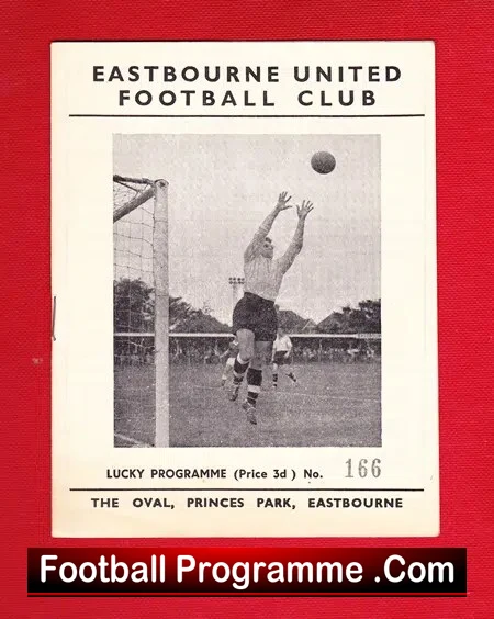Eastbourne v Redhill 1962 – Plus Jackpot Ticket