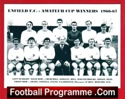 Enfield Football Club Team Picture 1966 - 1967 - football memorabilia