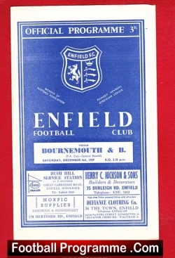 Enfield v Bournemouth 1959 – FA Cup