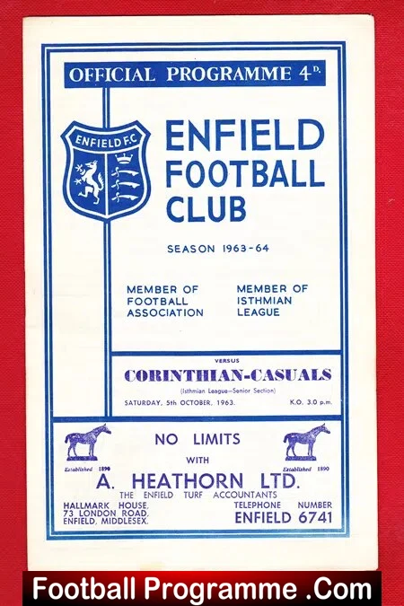 Enfield v Corinthian Casuals 1963