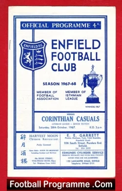 Enfield v Corinthian Casuals 1967