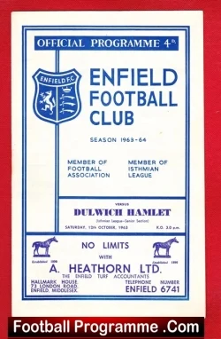 Enfield v Dulwich Hamlet 1963