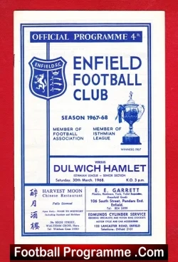 Enfield v Dulwich Hamlet 1968