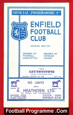 Enfield v Leytonstone 1963