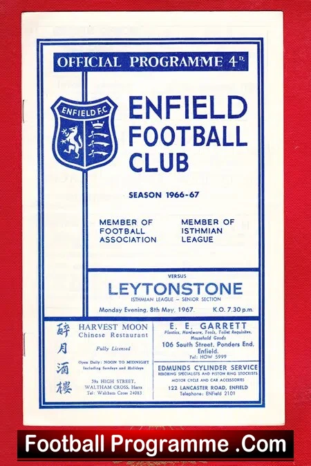 Enfield v Leytonstone 1967