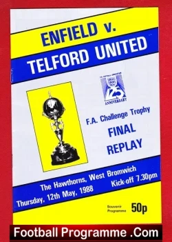 Enfield v Telford United 1988 – FA Trophy Cup Final Replay