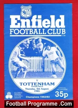Enfield v Tottenham 1983 – Friendly Match