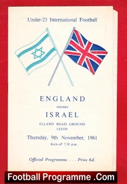 England v Israel 1961 – at Leeds – U23 – Bobby Moore