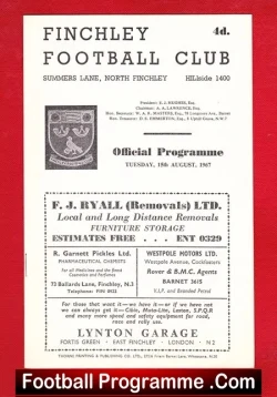 Finchley v Hendon 1967 – Public Trials Match