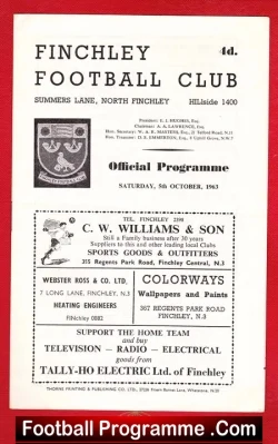 Finchley v Redhill 1963