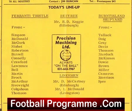 Firranti Thistle v Burntisland Shipyard 1973