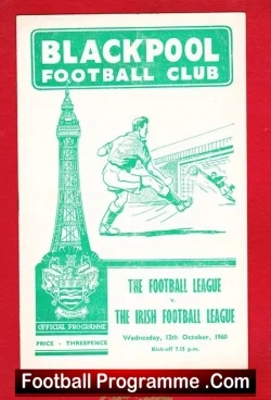 Football League v Ireland League 1960 – at Blackpool Denis Law