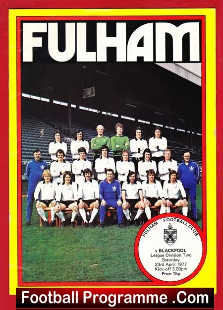 Fulham v Blackpool 1977 – Bobby Moore + George Best
