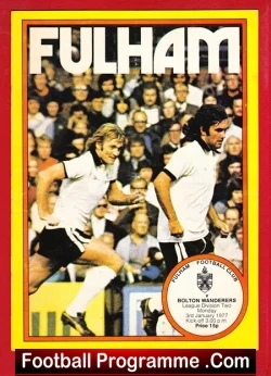 Fulham v Bolton Wanderers 1977 – George Best + Bobby Moore