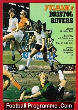 Fulham v Bristol Rovers 1976 – George Best Debut + Bobby Moore