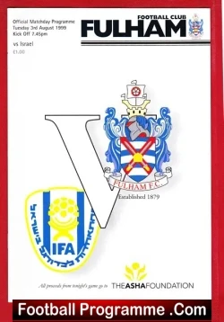 Fulham v Israel 1999 – Friendly Match v Jewish Team