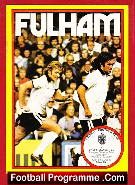 Fulham v Sheffield United 1977 – plus Bobby Moore