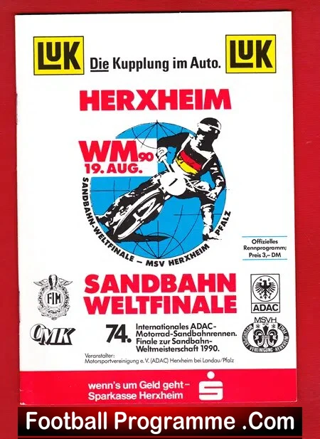 Germany Sandbahn Weltfinales 1990