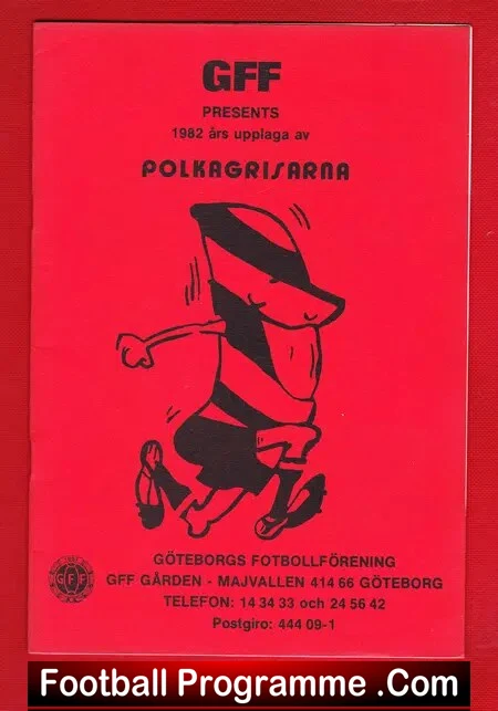 GFF v Charlton Athletic 1982 – Gothenburg Sweden
